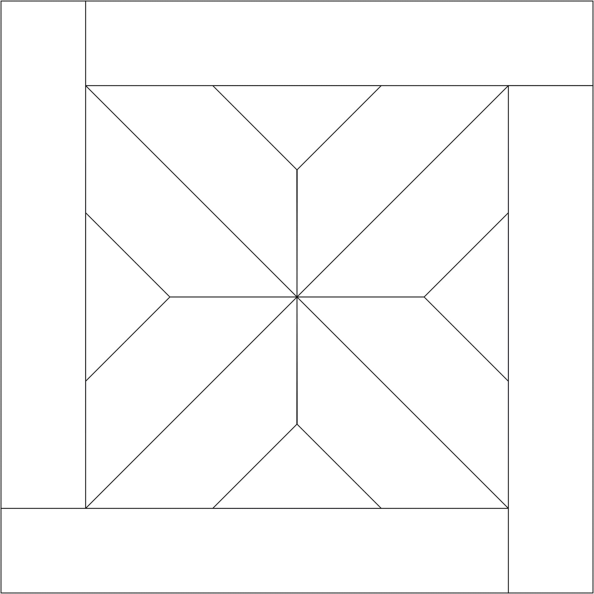 Het Chene patroon is een X vormig patroon
