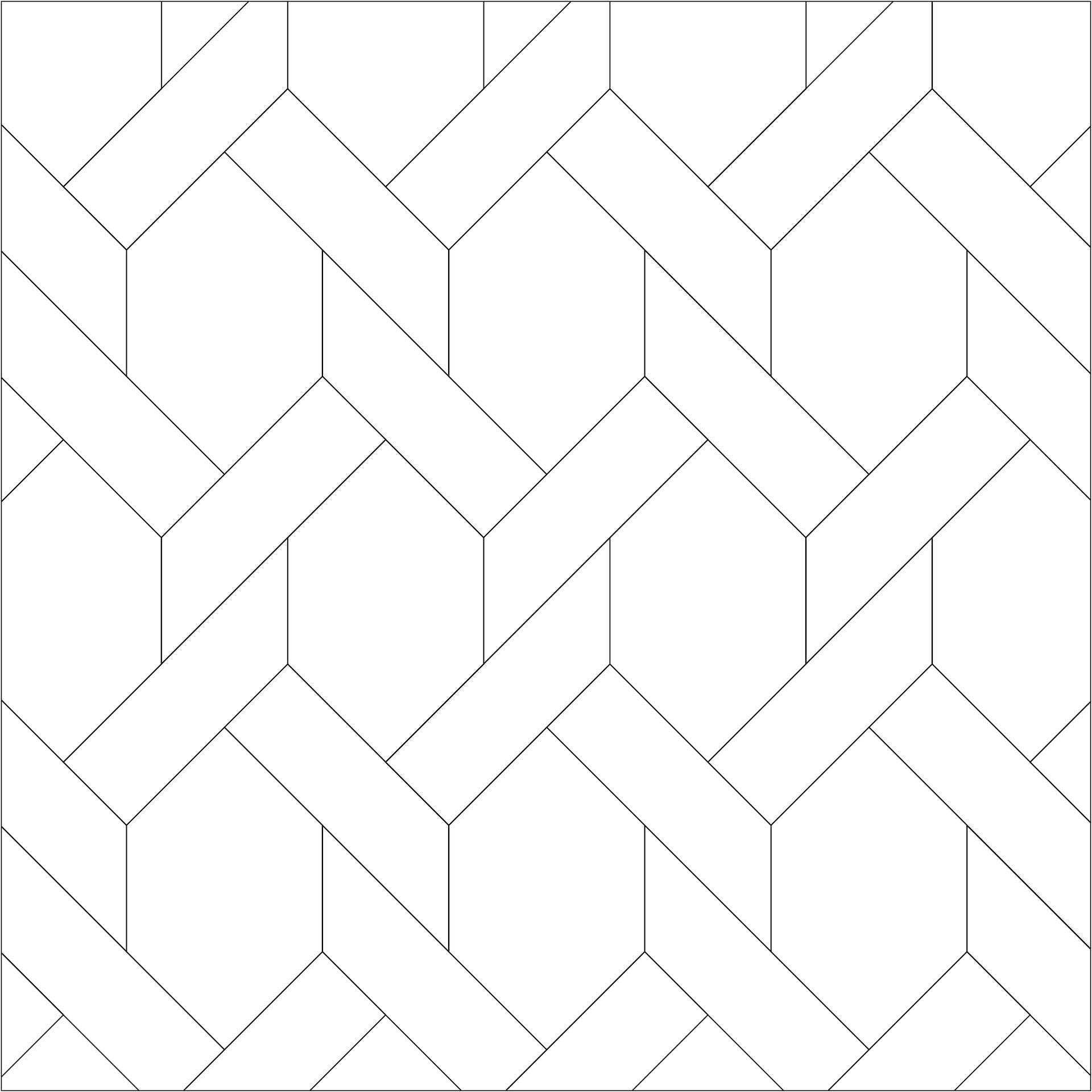 Het Wave patroon wordt gemaakt van verschillende vloerdelen, die door het patroon verbonden aan elkaar zitten.