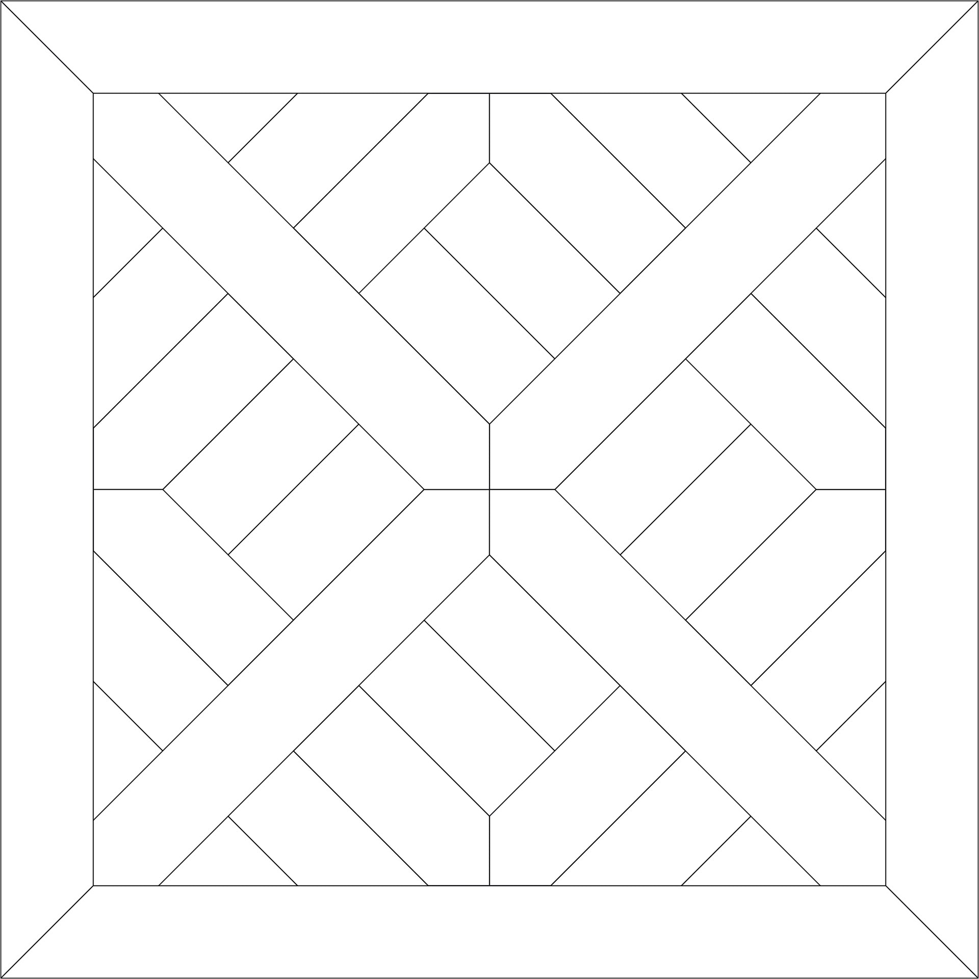 Arenberg patroon parketvloerpaneel tekening