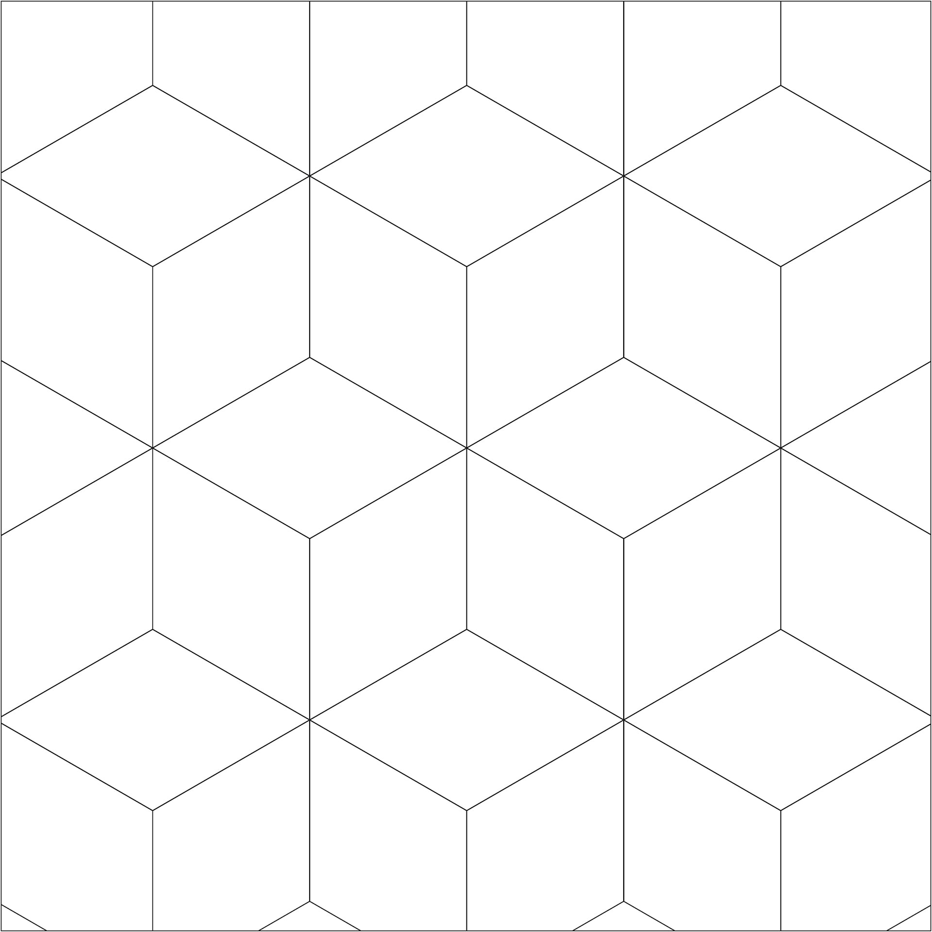 Het Kubus patroon wordt gemaakt van verschillende vloerdelen, hierdoor ontstaat een ware 3D beleving.