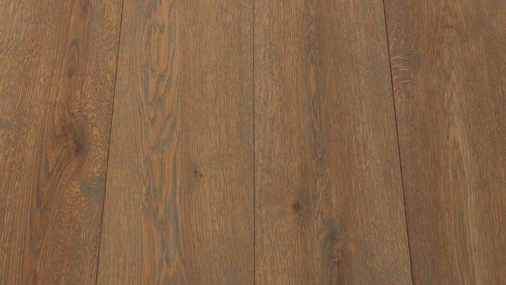 houten planken vloer in kleur olijfgrijs van Uipkes